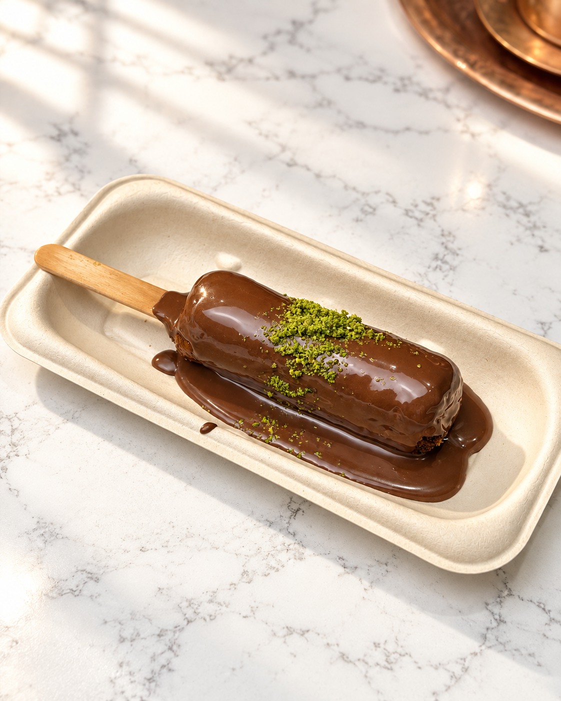 Kunafa Skewer with Chocolate
