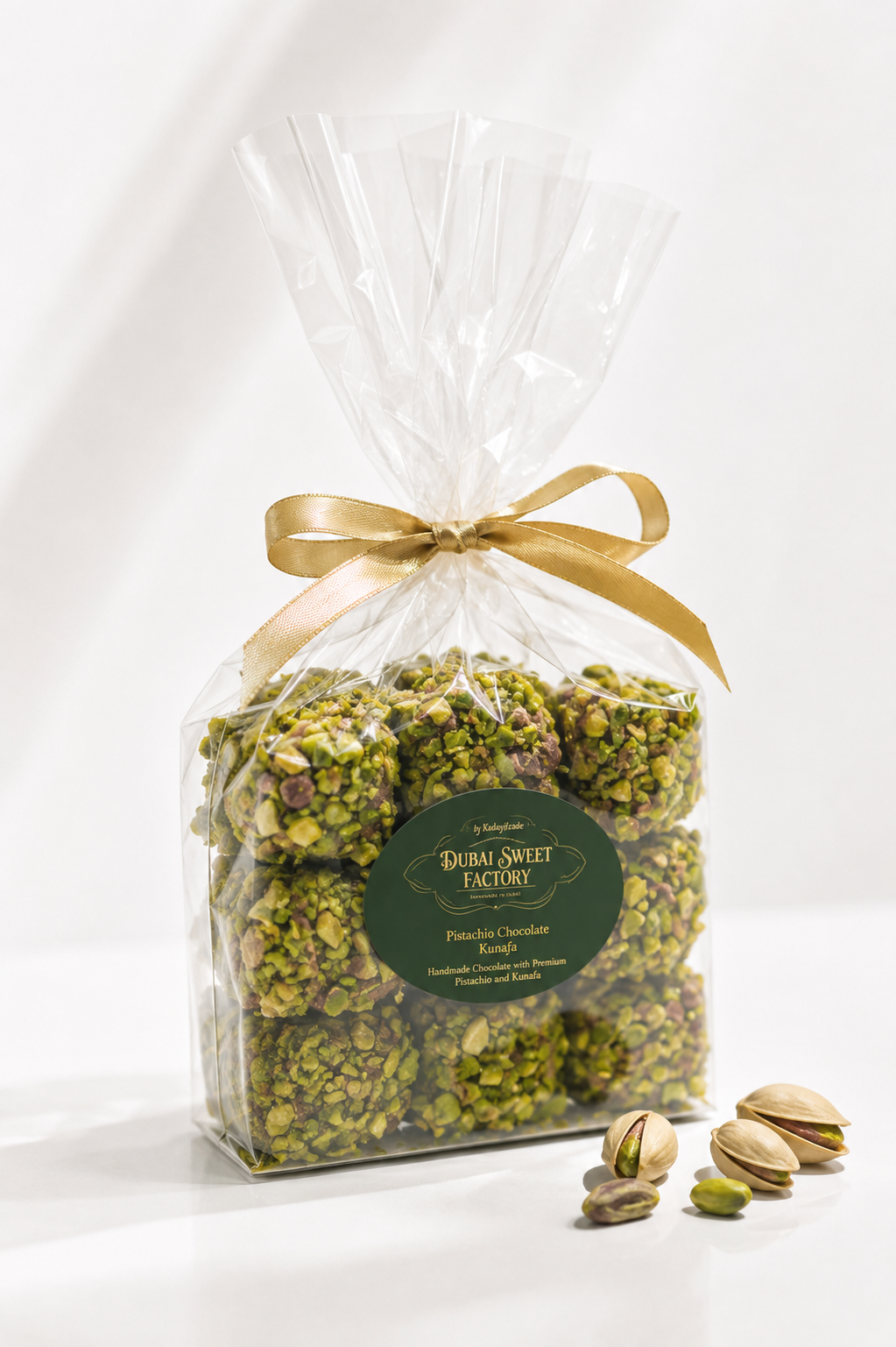 Chocolate wafer with pistachio cream